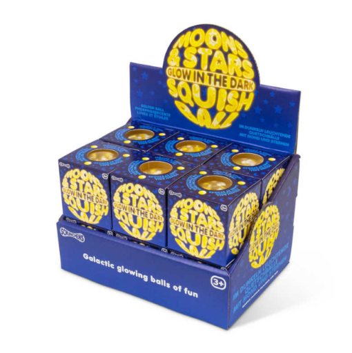 Scrunchems Moons and Stars Glow in the Dark Squish Ball/Stressboll - Bild 3