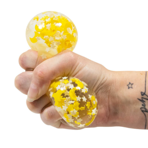 Scrunchems Moons and Stars Glow in the Dark Squish Ball/Stressboll - Bild 4