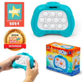 Time Pop Light Up Push Popper Game Blue