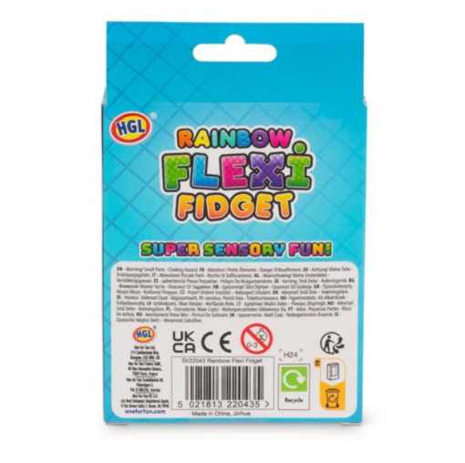Rainbow Flexi Fidget – Klick Klack Leksak - Bild 2